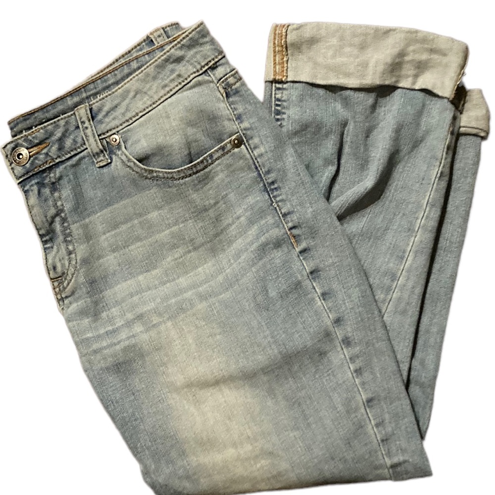 Light wash Straight crop Modern Fit Apt 9 Denim Capris